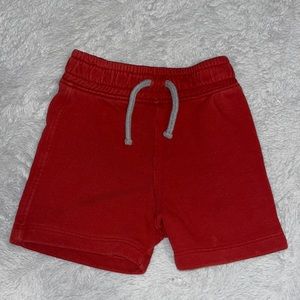 TU red  sweat shorts 1-1.5 years